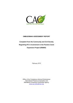 OMBUDSMAN ASSESSMENT REPORT Complaint