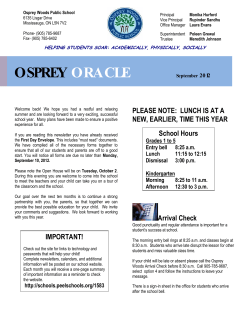 OSPREY ORACLE March 2012
