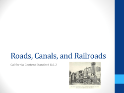 Roads, Canals, and Railroads