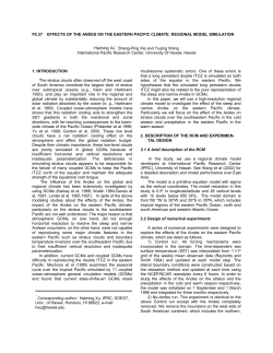 P2.27 EFFECTS OF THE ANDES ON THE EASTERN PACIFIC