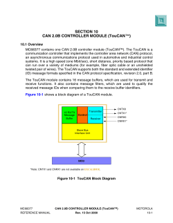 SECTION 10 CAN 2.0B CONTROLLER MODULE (TouCAN&trade;)