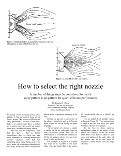 the Delavan "How to select the right nozzle"