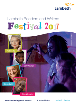 the Festival running order