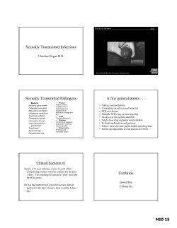 Sexually Transmitted Infections Sexually Transmitted Pathogens A