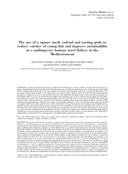The use of a square mesh codend and sorting grids to reduce