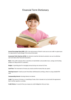 Financial Term Dictionary