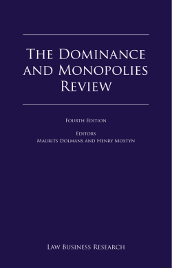 The Dominance and Monopolies Review - Creel, Garc&iacute;a