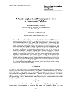 A possible explanation of countergradient fluxes in homogeneous
