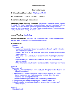 RtI Intervention: Basic Phonics