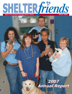 2007 Annual Report - Humane Society Silicon Valley