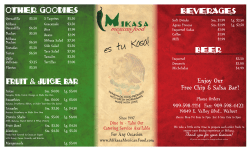 Our Menu - Mikasa Mexican Food