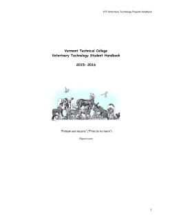 Appendix 4 - Vermont Technical College