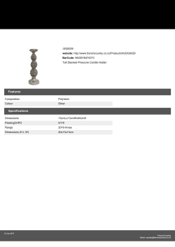 Tall Stacked Pinecone Candle Holder