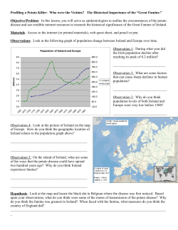 Profiling a Potato Killer: Who were the Victims?