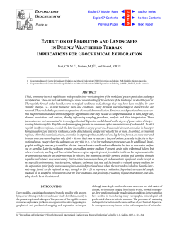 Evolution of Regoliths and Landscapes in Deeply