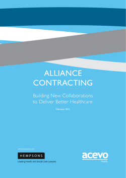 alliance contracting