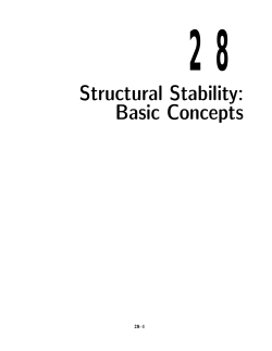 28 Structural Stability: Basic Concepts