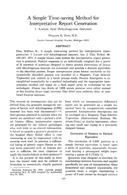 A Simple Time-saving Method for Interpretative Report Generation I