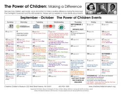 The Power of Children: Making a Difference