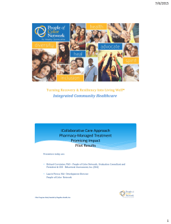 Integrated Community Healthcare iCollaborative Care Approach