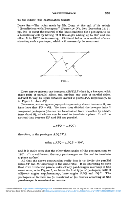 To the Editor, The Mathematical Gazette DBAB SIB.&mdash;The point