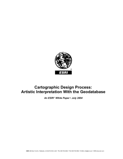 Cartographic Design Process