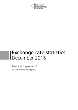 Exchange rate statistics