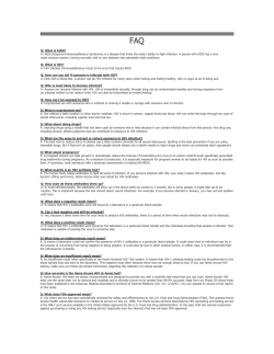 F Q: What is AIDS? A: AIDS (Acquired Immunodeficiency Syndrome