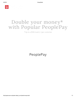 Double your money* with Popular PeoplePay