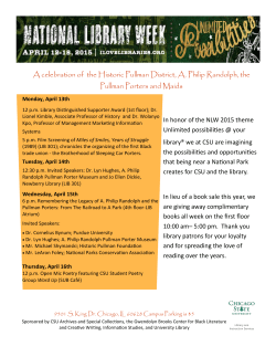 A celebration of the Historic Pullman District, A. Philip Randolph, the