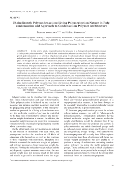 Chain-Growth Polycondensation: Living Polymerization Nature in