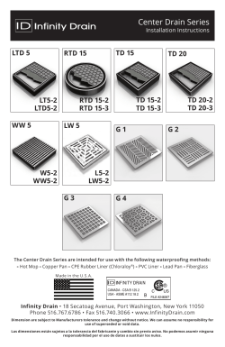 Center Drain Series