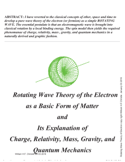 Rotating Wave of Electron WHF - Bill Christie Architect AIBC OAA