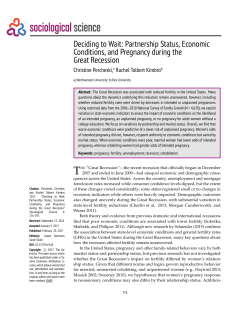 Deciding to Wait: Partnership Status, Economic Conditions, and