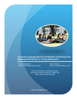 Assessing Language-Based Contributions Underlying Poor