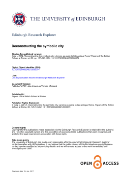 Deconstructing the symbolic city