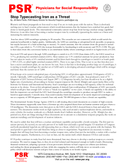 Stop Typecasting Iran as a Threat