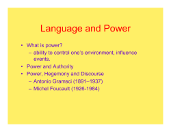Language and Power