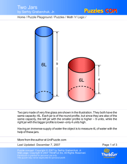 Two Jars - Puzzles.COM