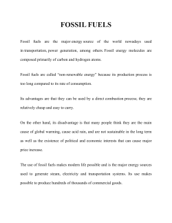 FOSSIL FUELS