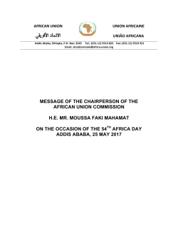 - AU Peace and Security