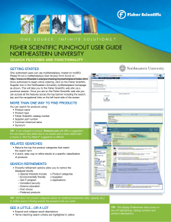 fisher scientific punchout user guide northeastern university