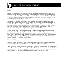 heart of darkness: setting