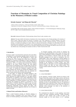 Functions of Mountains in Visual Composition of Christian Paintings