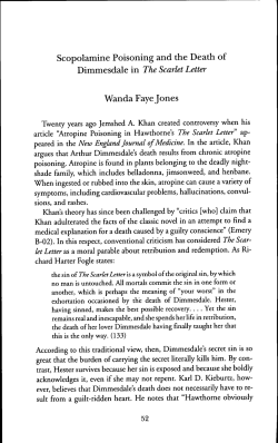 Scopolamine Poisoning and the Death of Wanda