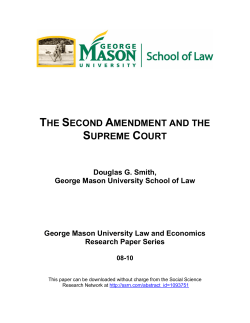 the second amendment and the supreme court