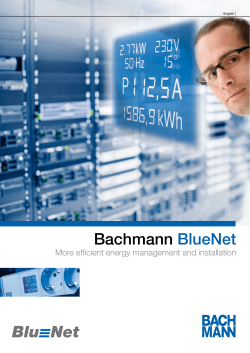 Bachmann BlueNet - Andersson System