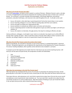 Explanation and Guidelines