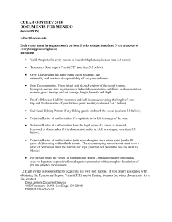 CUBAR ODYSSEY 2015 DOCUMENTS FOR MEXICO