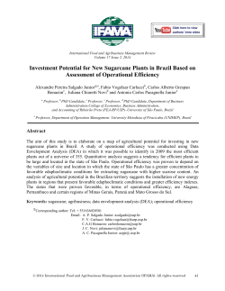 Investment Potential for New Sugarcane Plants in Brazil Based on